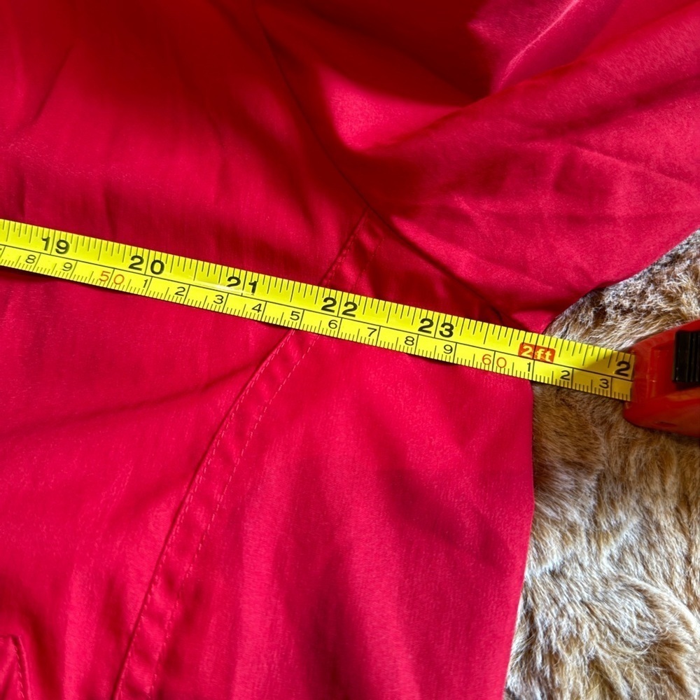 Vtg Catalina Red Windbreaker Women’s Jacket size 12/14 - Picture 7 of 10